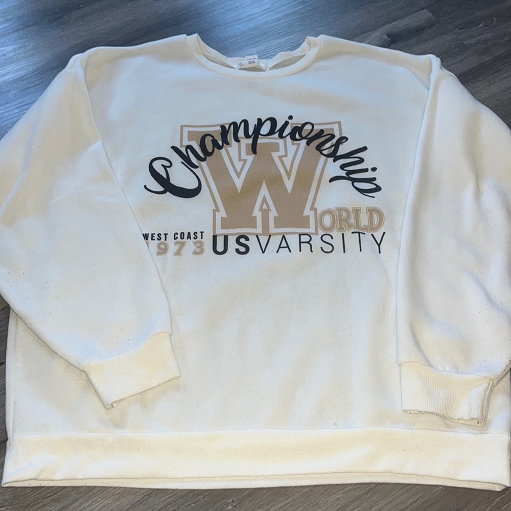White crew neck